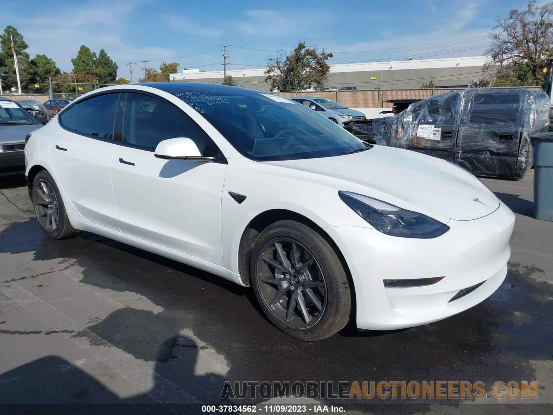 5YJ3E1EB0NF278582 TESLA MODEL 3 2022