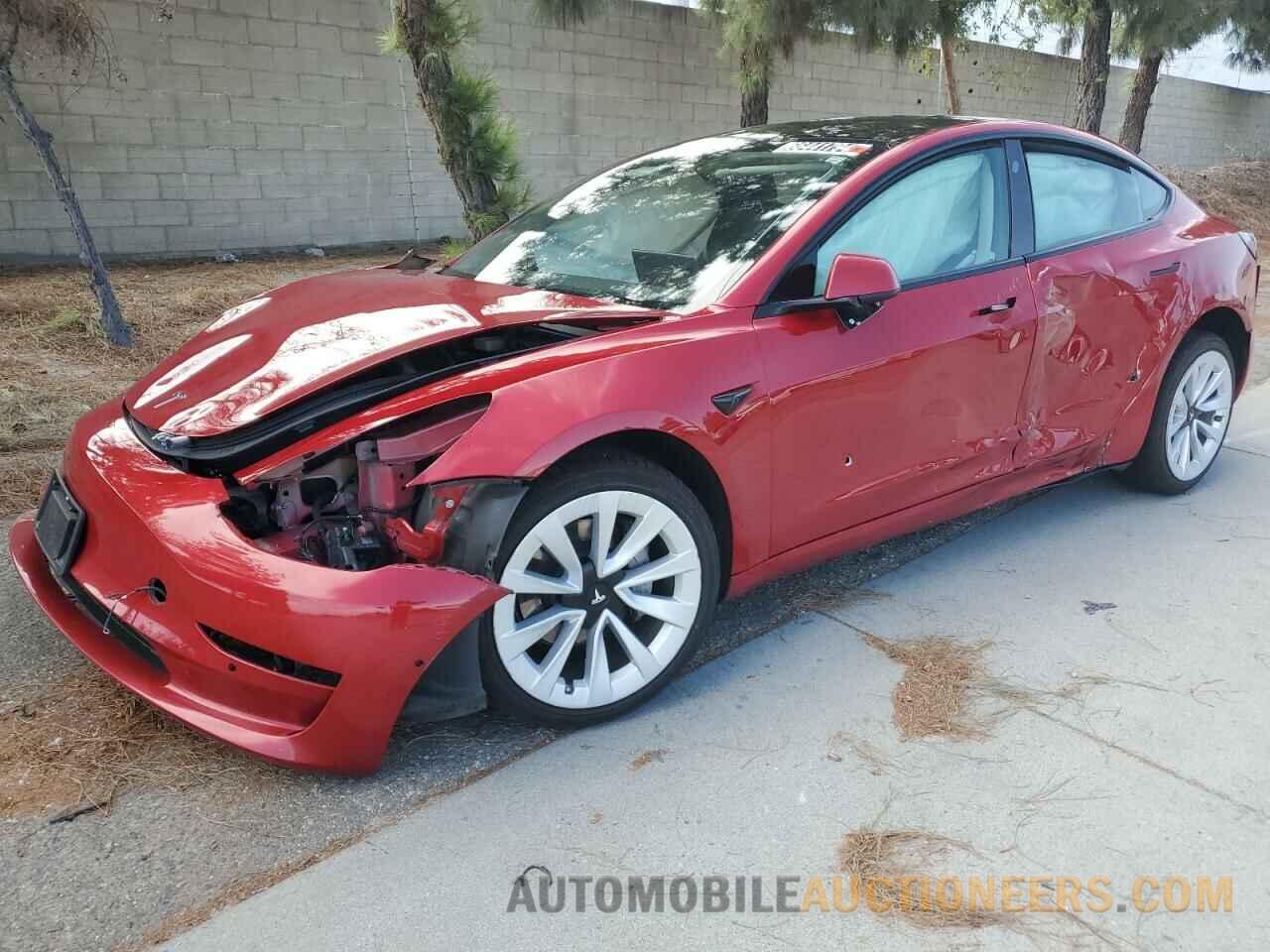 5YJ3E1EB0NF285466 TESLA MODEL 3 2022