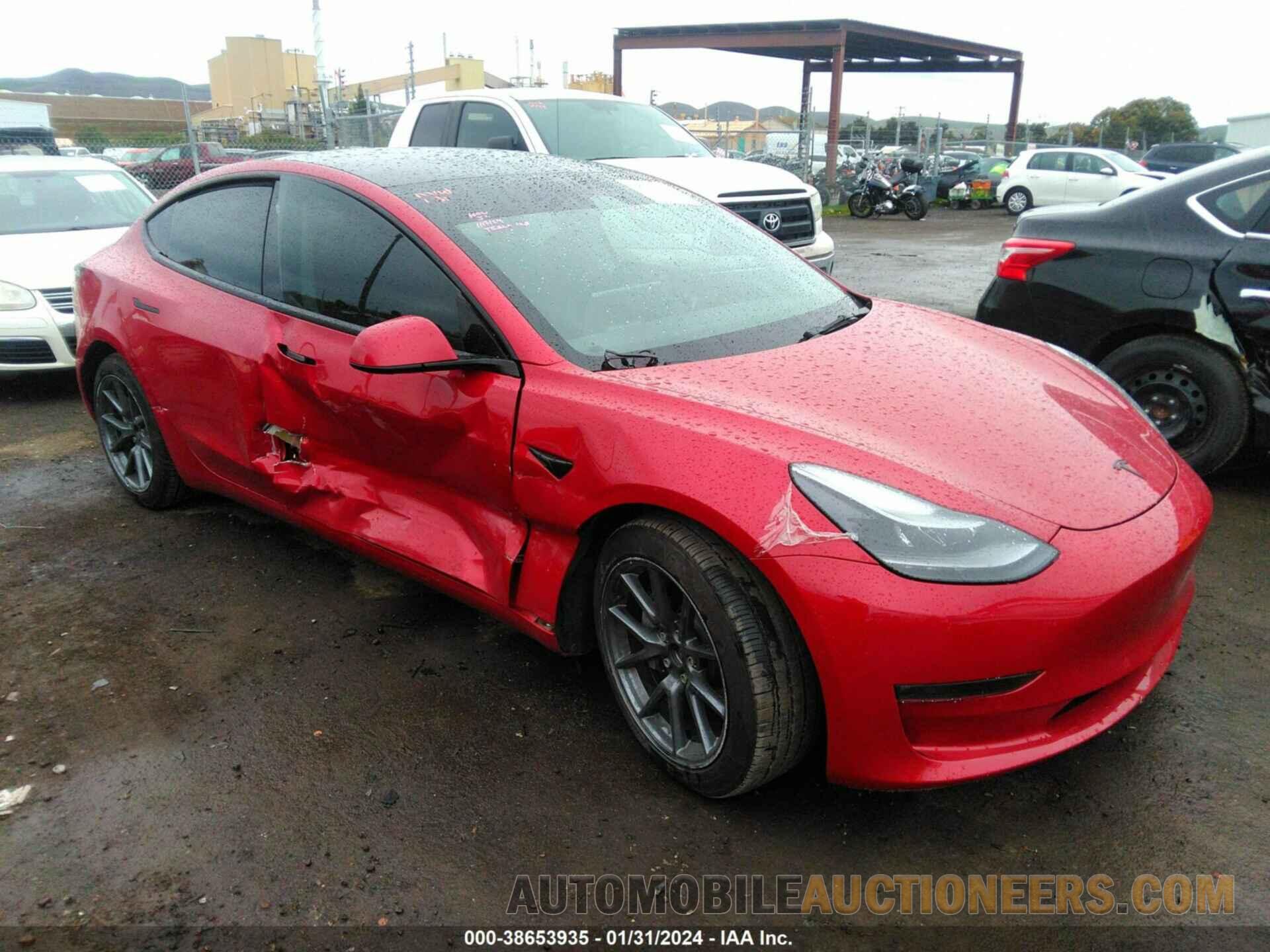 5YJ3E1EB0NF297438 TESLA MODEL 3 2022