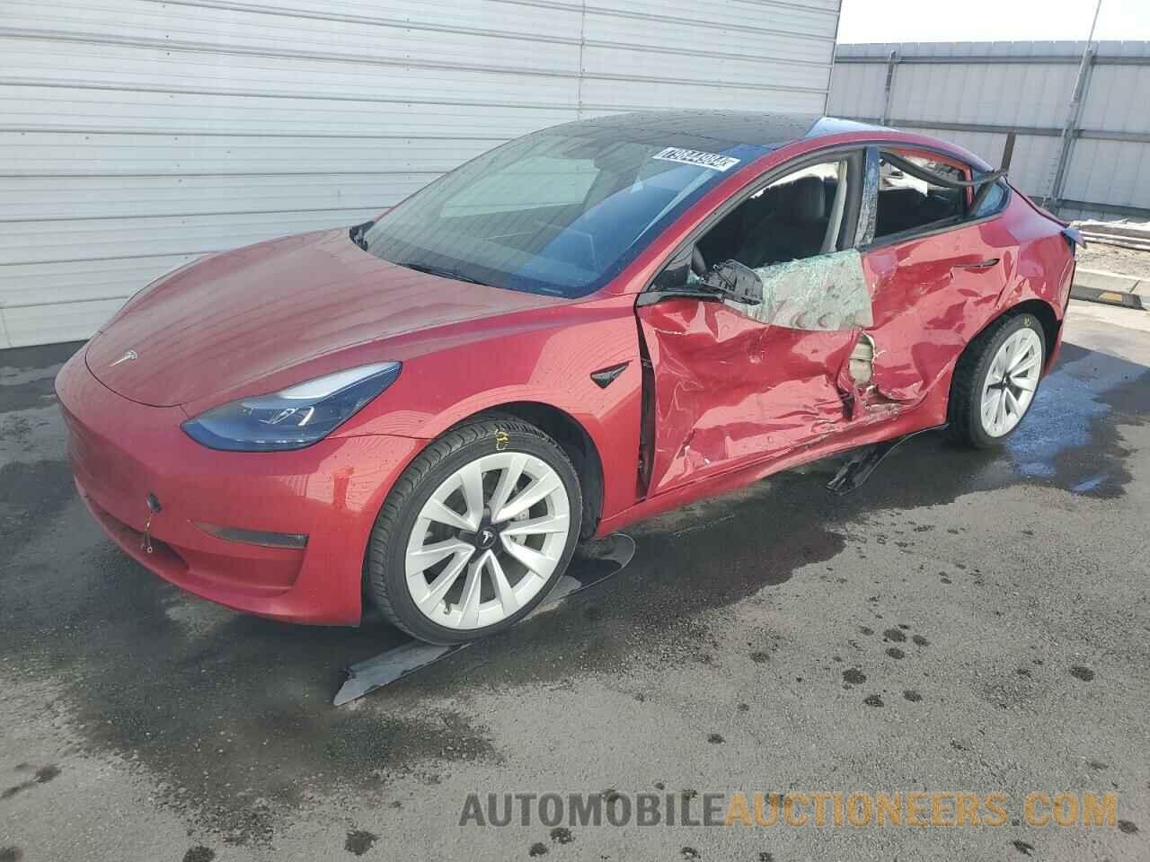 5YJ3E1EB0NF304906 TESLA MODEL 3 2022