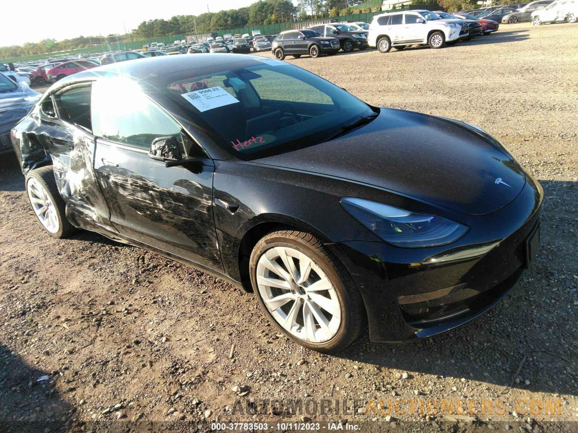 5YJ3E1EB0NF305179 TESLA MODEL 3 2022