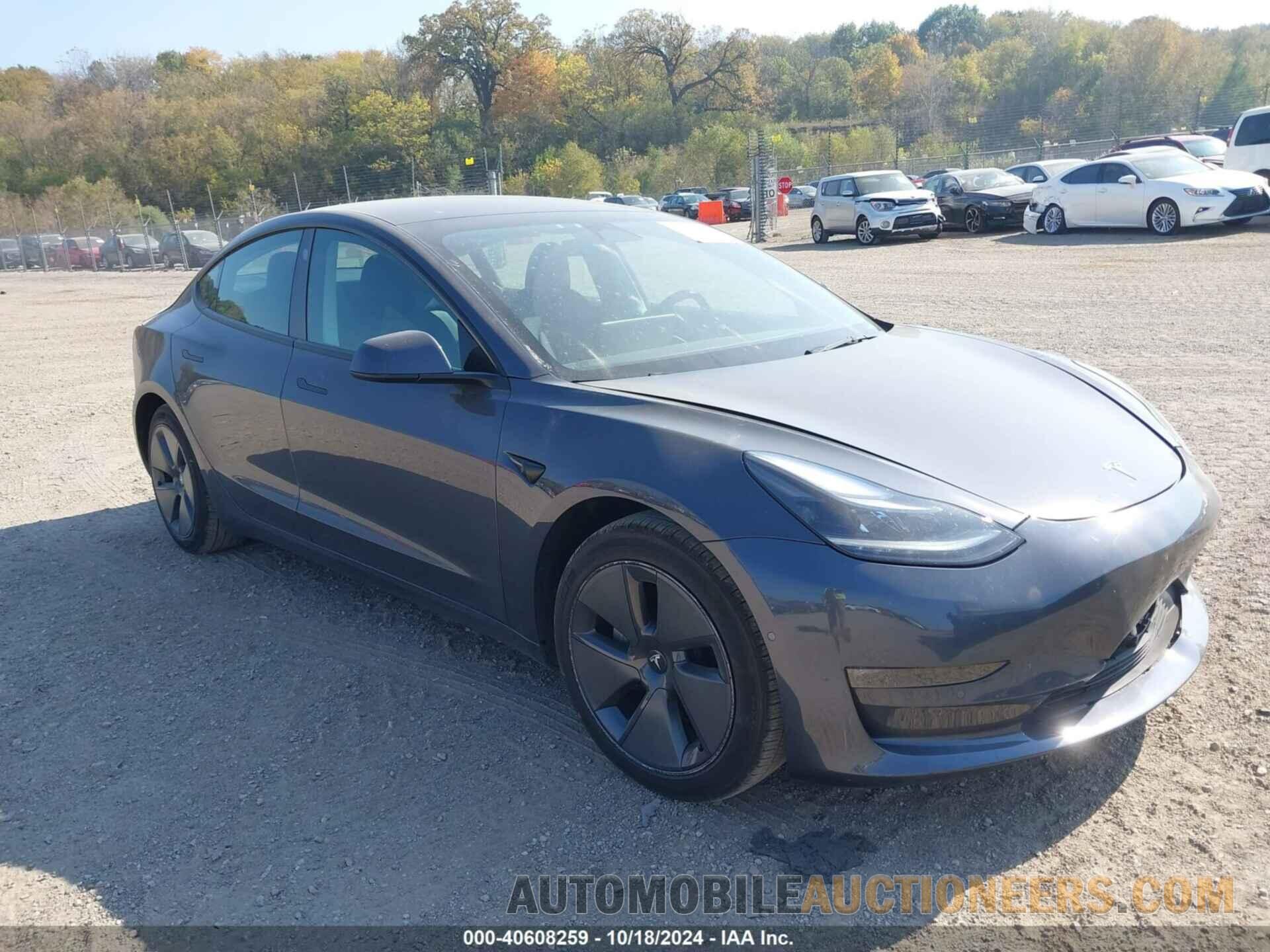 5YJ3E1EB0NF338344 TESLA MODEL 3 2022