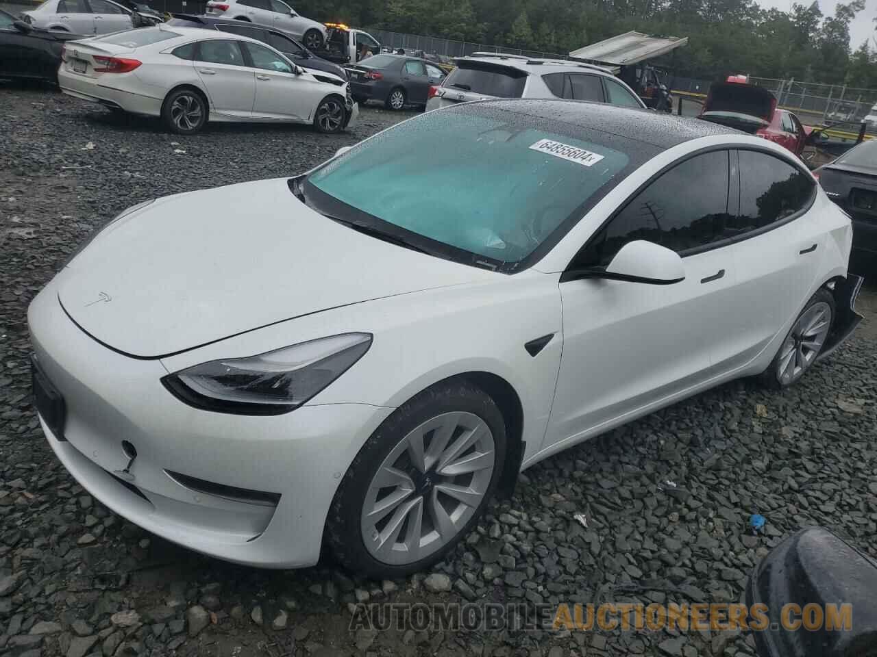 5YJ3E1EB0NF345584 TESLA MODEL 3 2022