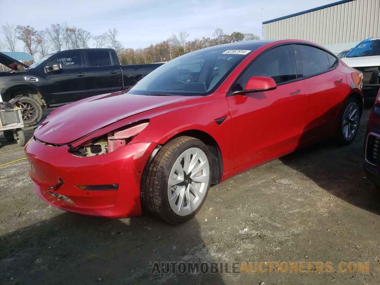 5YJ3E1EB0NF348890 TESLA MODEL 3 2022