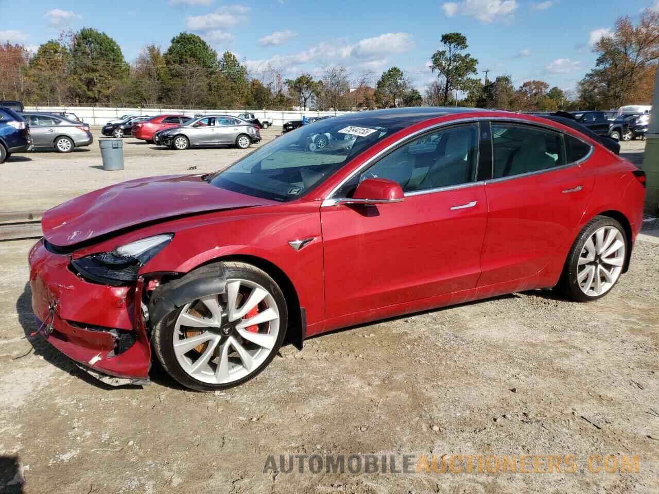 5YJ3E1EB1KF454910 TESLA MODEL 3 2019