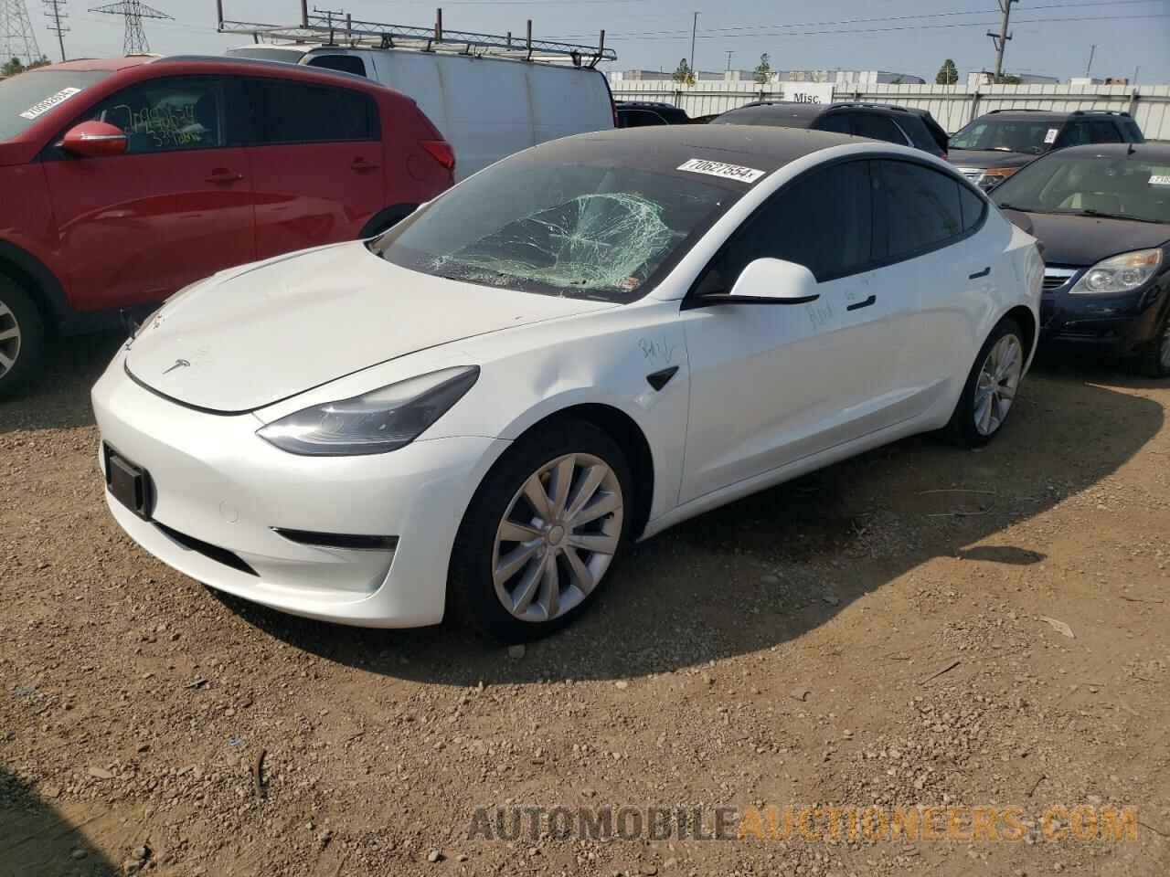 5YJ3E1EB1MF012986 TESLA MODEL 3 2021