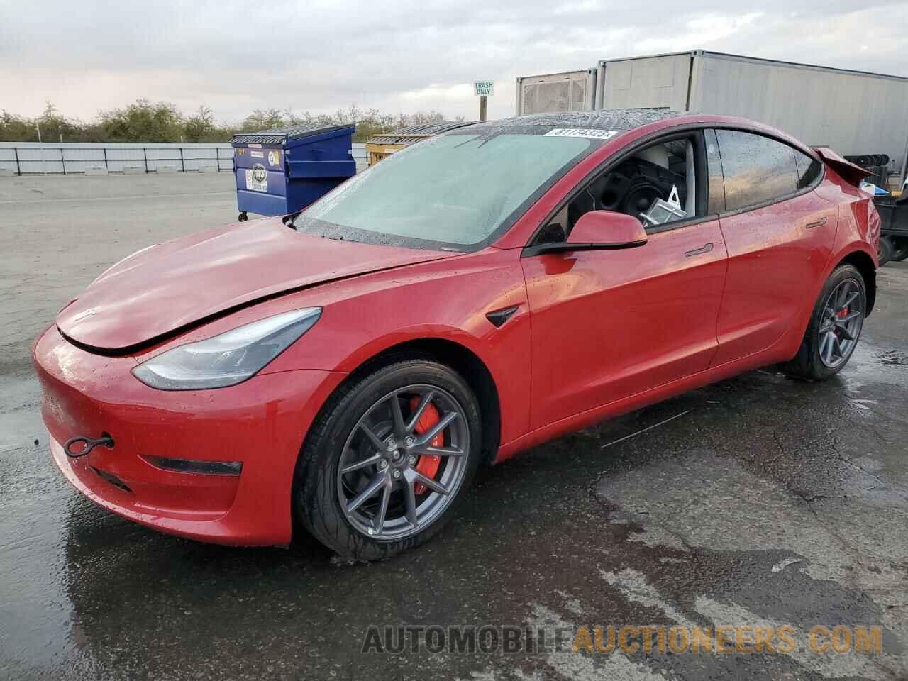 5YJ3E1EB1MF020151 TESLA MODEL 3 2021