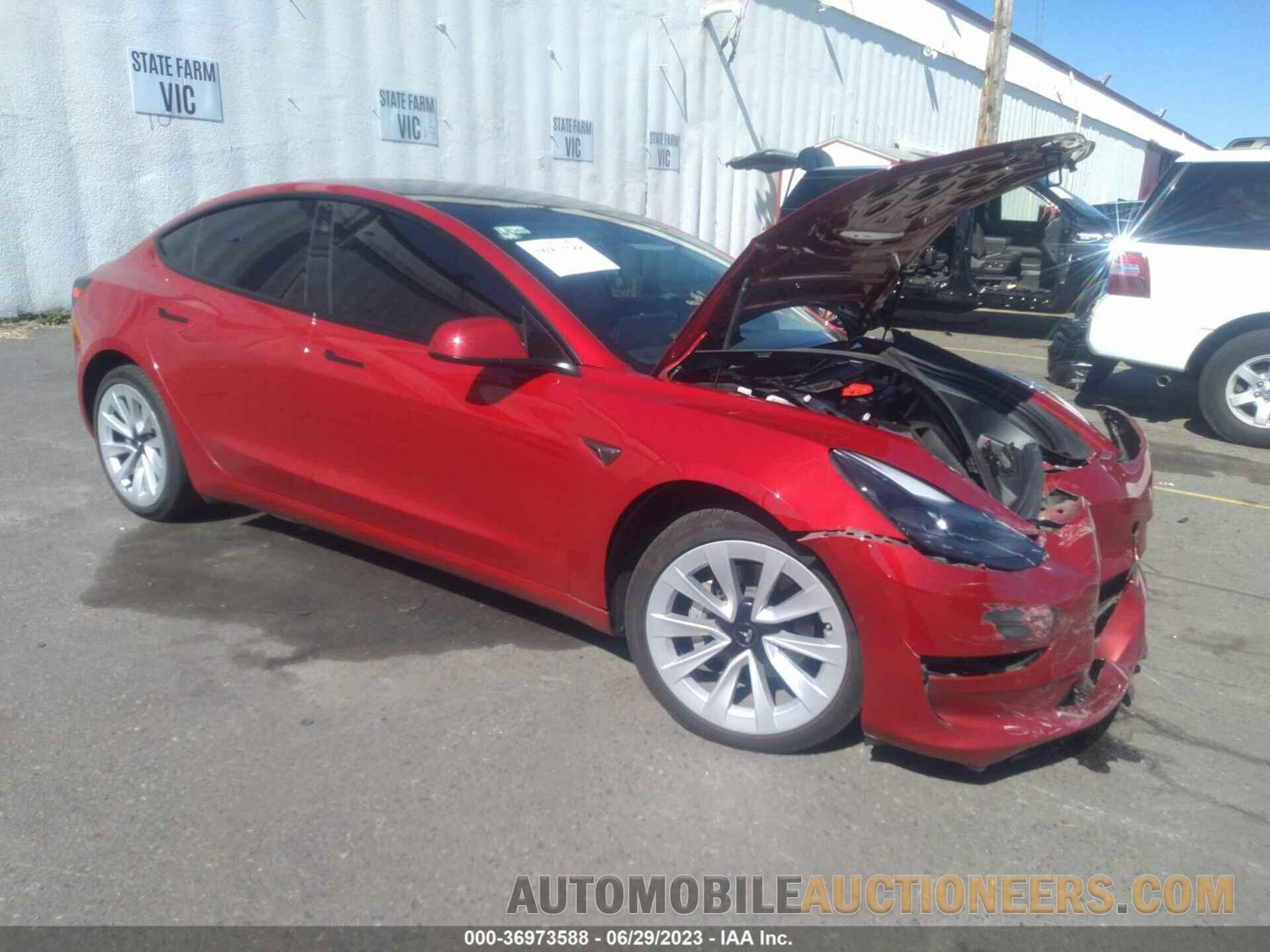 5YJ3E1EB1MF044532 TESLA MODEL 3 2021