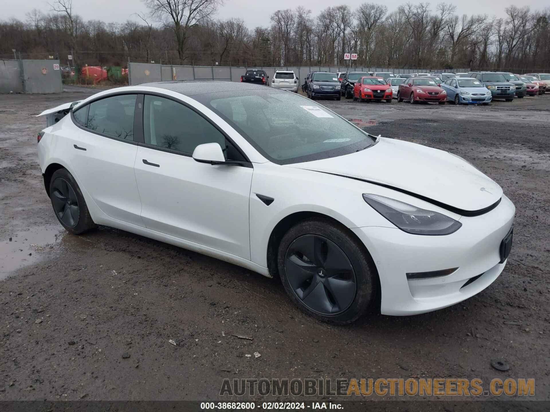 5YJ3E1EB1MF054591 TESLA MODEL 3 2021