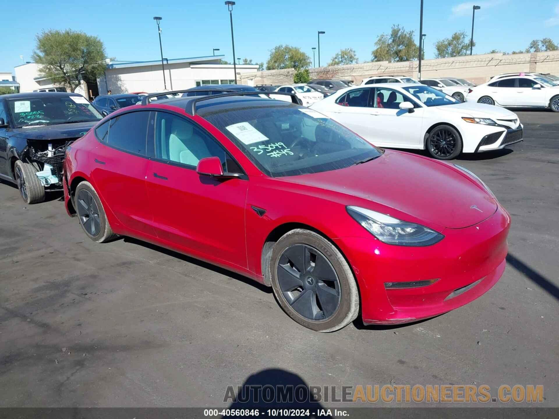 5YJ3E1EB1MF860107 TESLA MODEL 3 2021