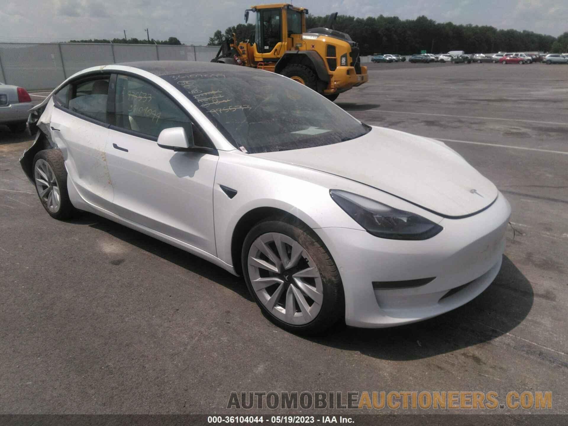 5YJ3E1EB1MF975533 TESLA MODEL 3 2021