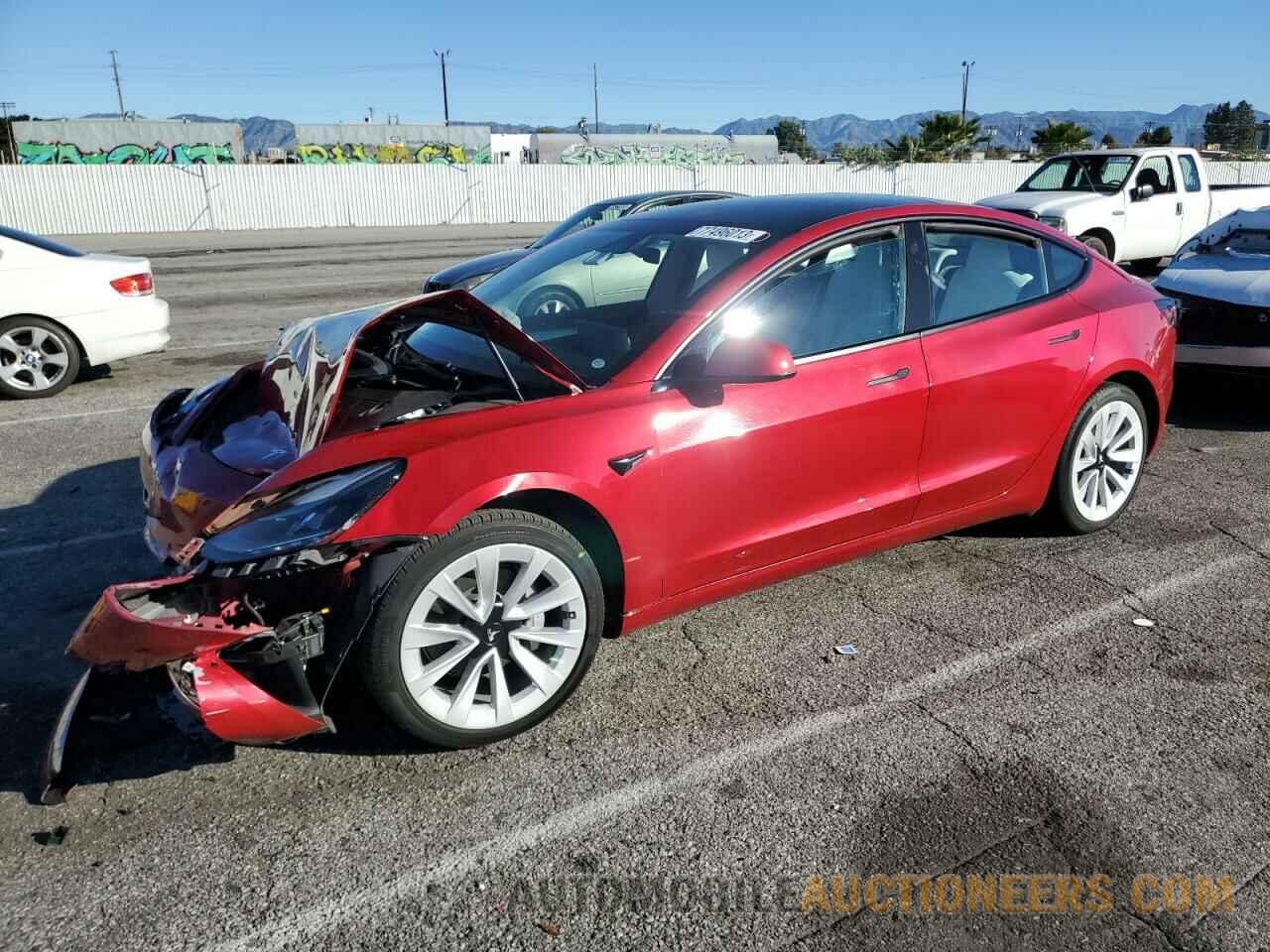 5YJ3E1EB1MF996804 TESLA MODEL 3 2021