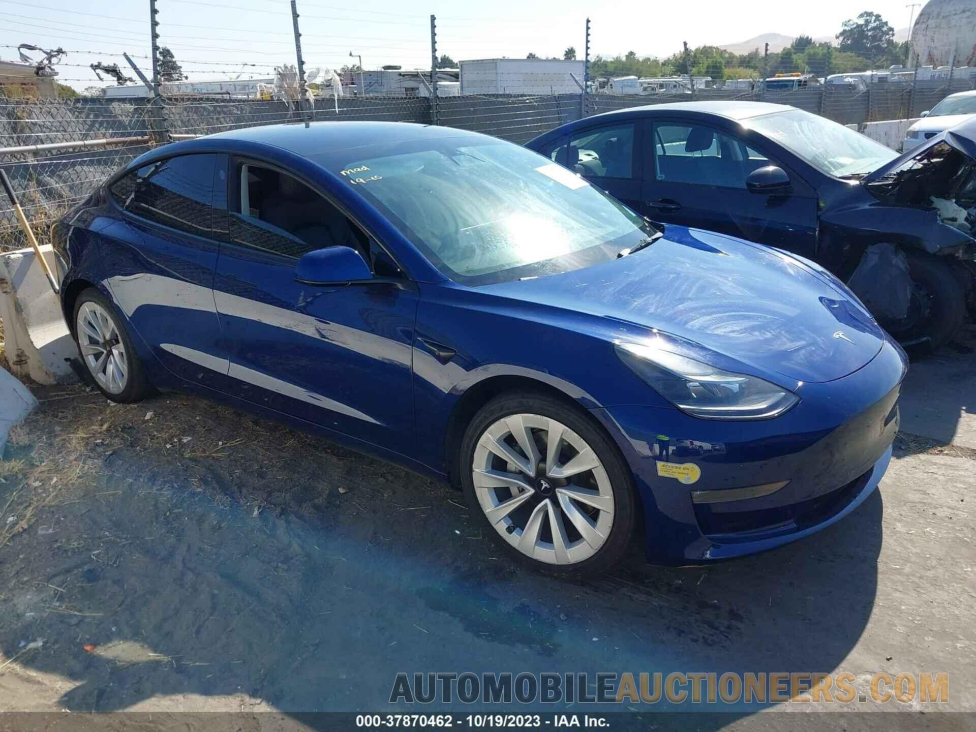 5YJ3E1EB1NF127735 TESLA MODEL 3 2022