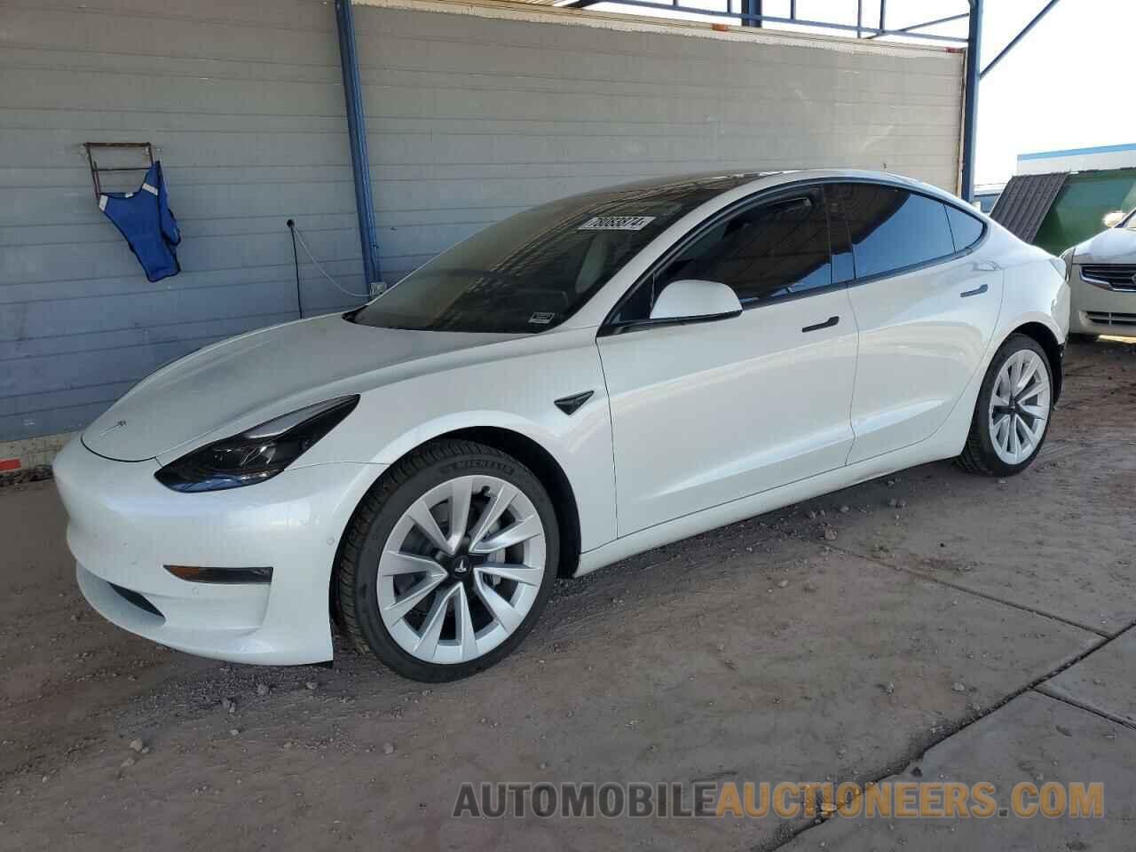 5YJ3E1EB1NF129324 TESLA MODEL 3 2022