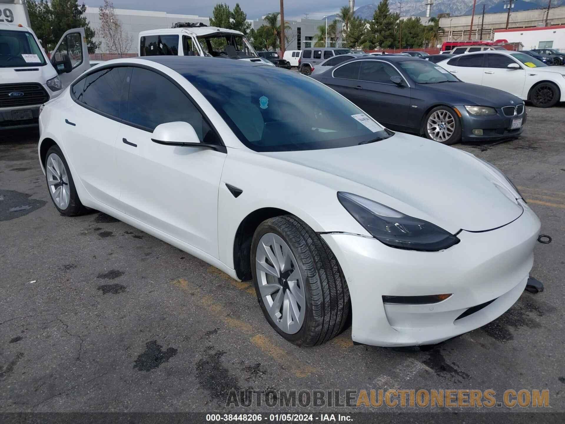 5YJ3E1EB1NF136239 TESLA MODEL 3 2022