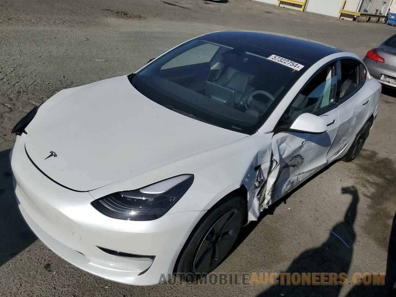 5YJ3E1EB1NF166566 TESLA MODEL 3 2022