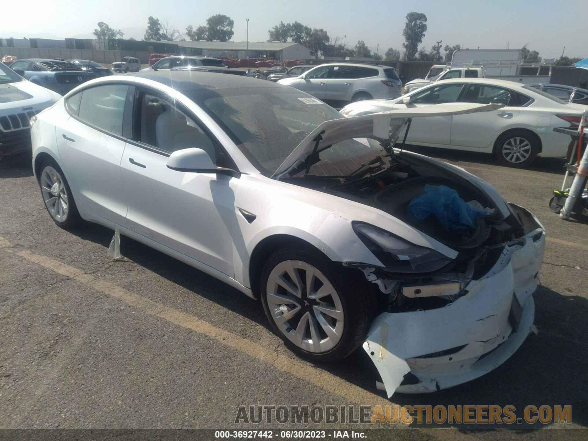 5YJ3E1EB1NF169015 TESLA MODEL 3 2022