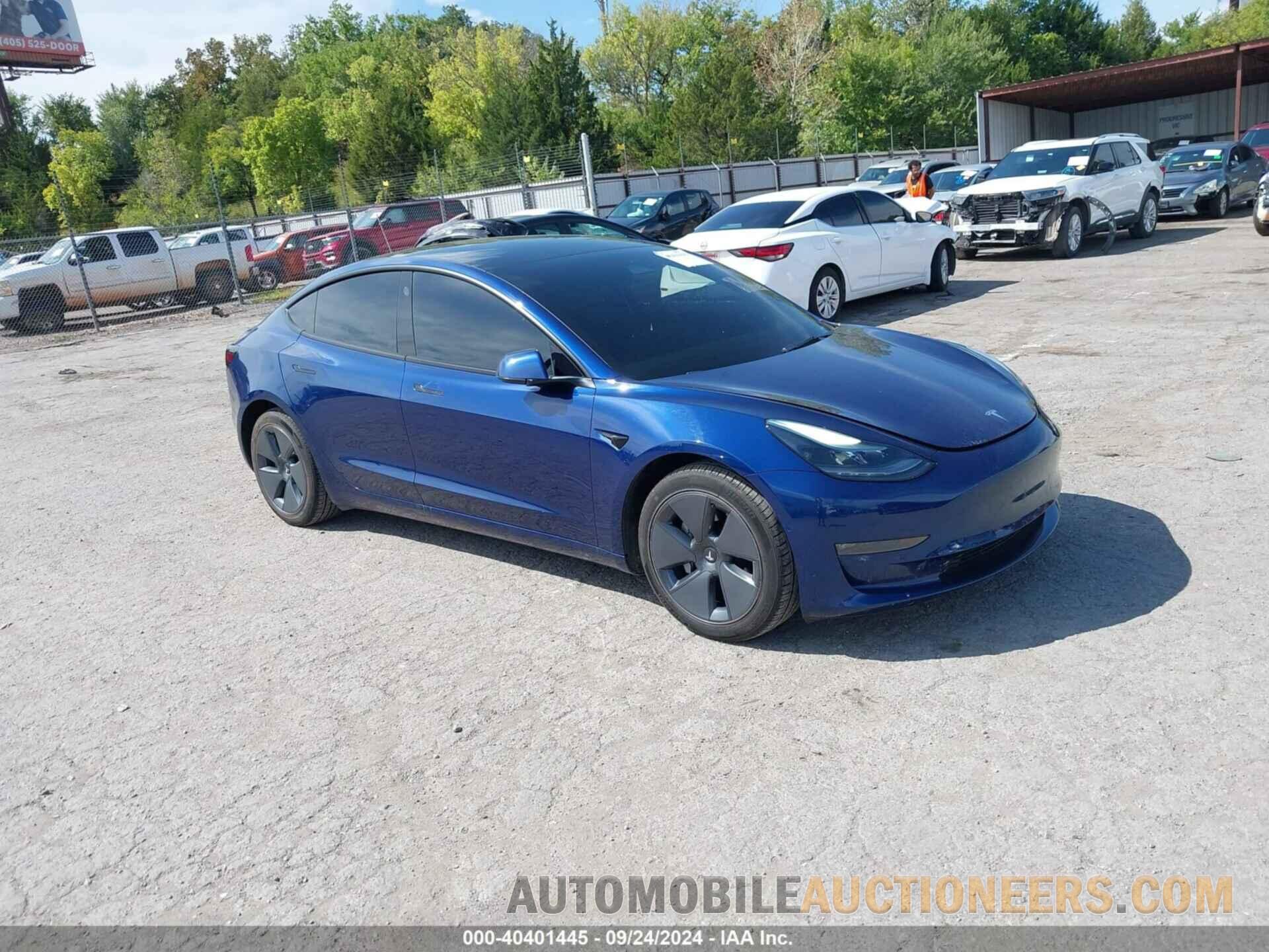 5YJ3E1EB1NF170391 TESLA MODEL 3 2022