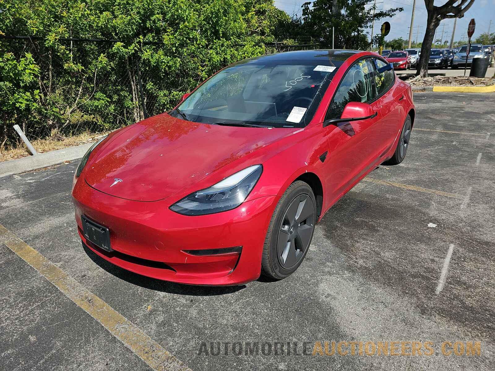 5YJ3E1EB1NF185005 Tesla Model 3 2022