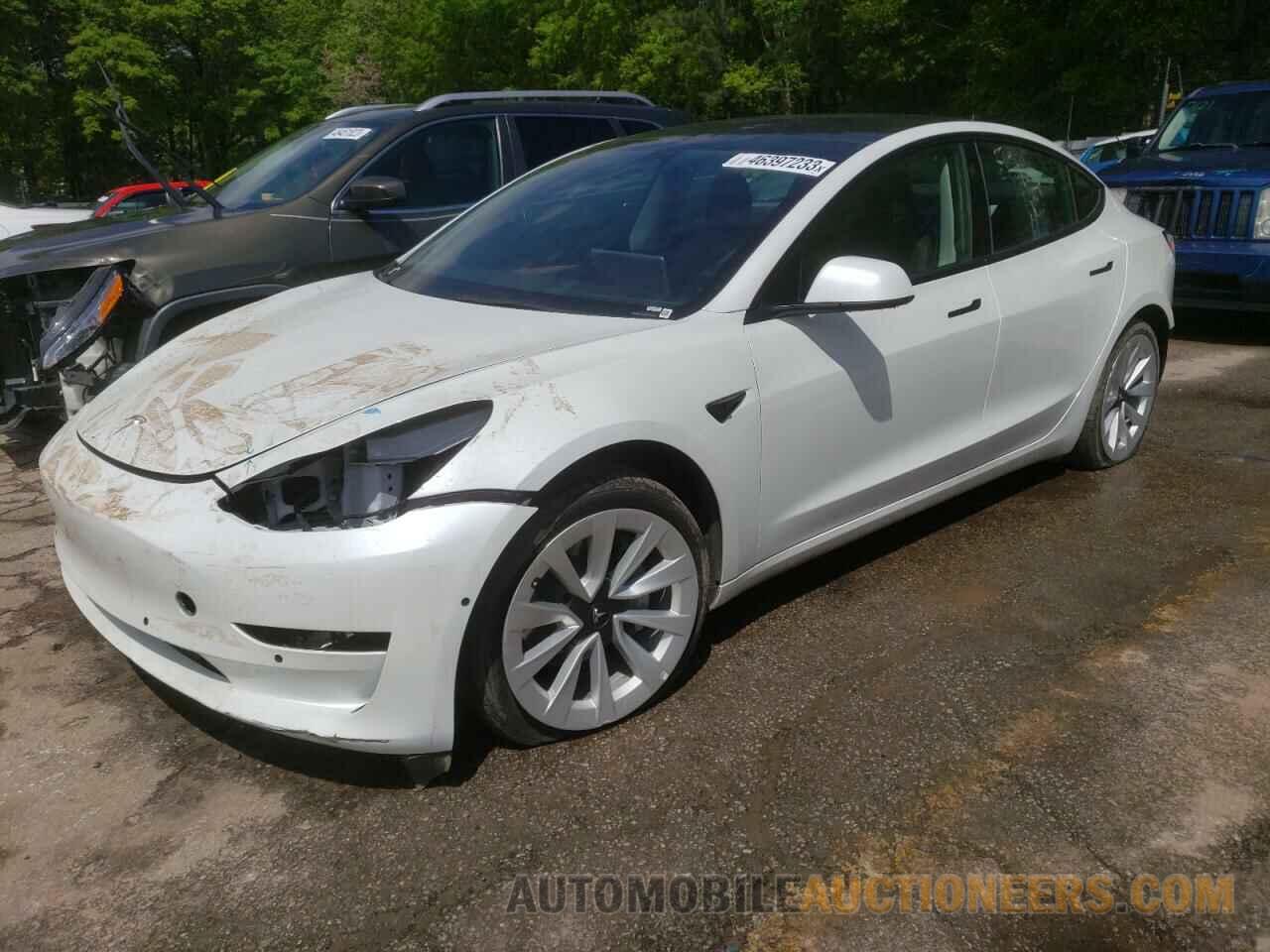 5YJ3E1EB1NF185599 TESLA MODEL 3 2022