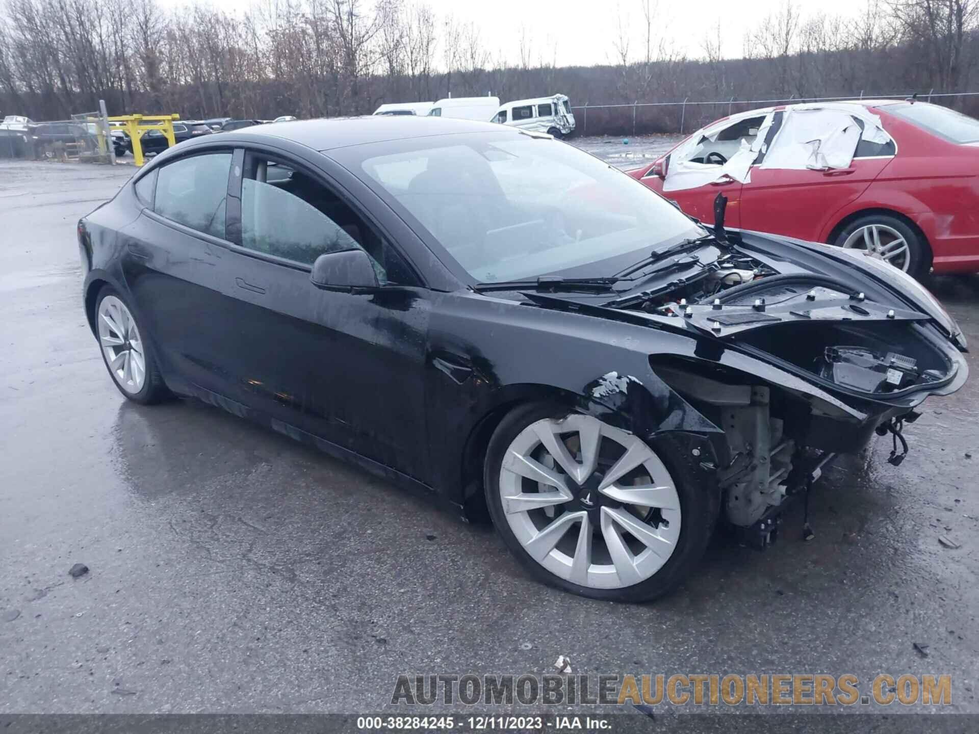 5YJ3E1EB1NF186963 TESLA MODEL 3 2022