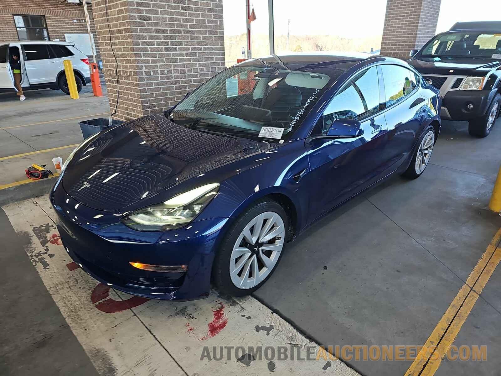 5YJ3E1EB1NF187059 Tesla Model 3 2022