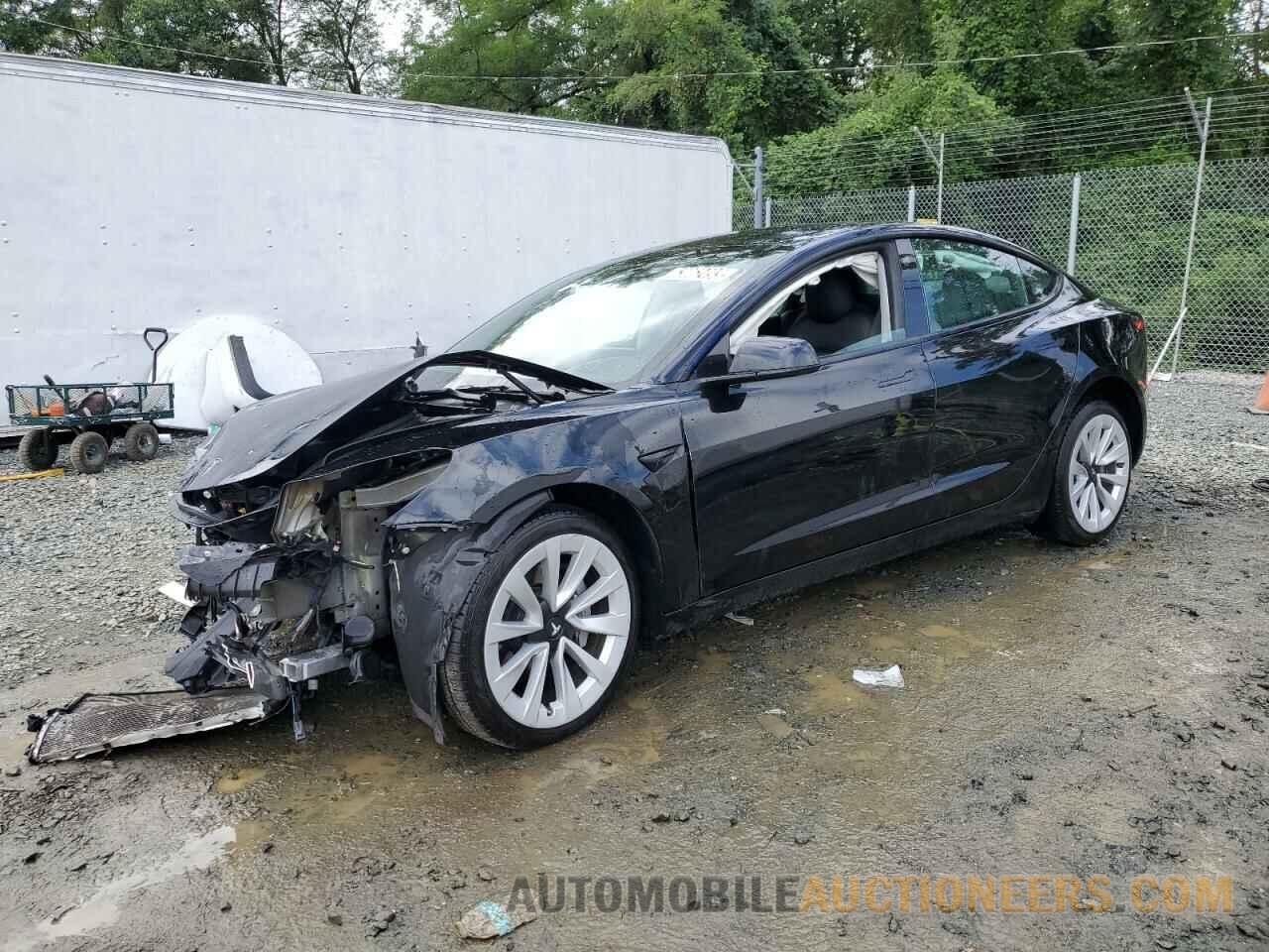 5YJ3E1EB1NF187921 TESLA MODEL 3 2022