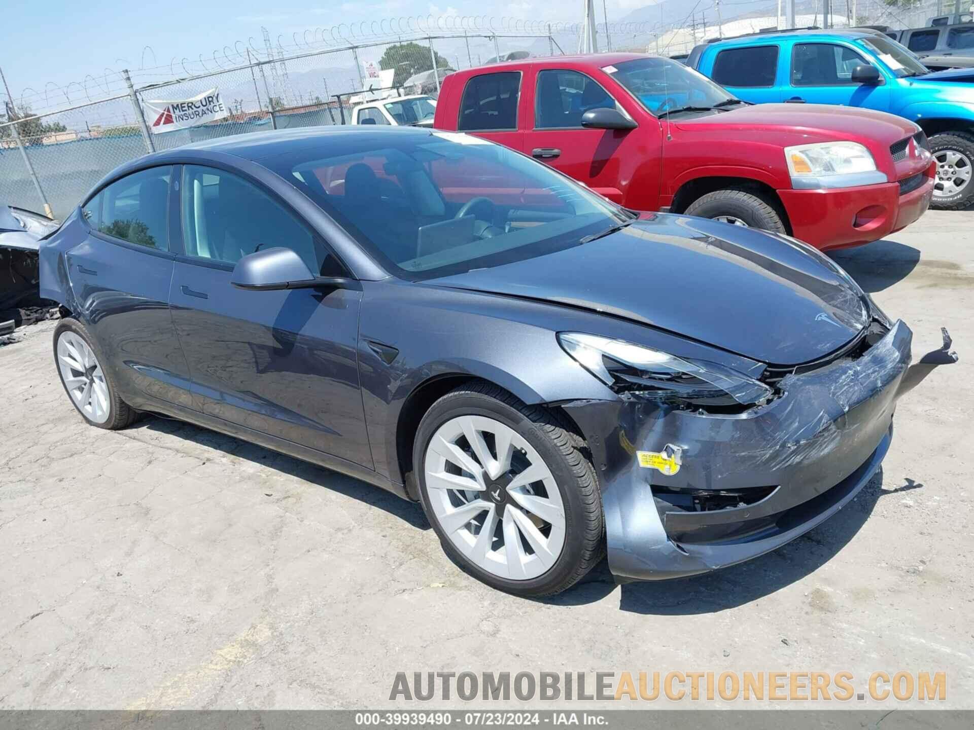 5YJ3E1EB1NF195369 TESLA MODEL 3 2022