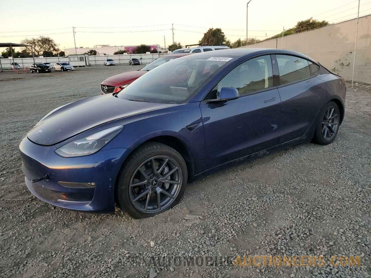 5YJ3E1EB1NF198384 TESLA MODEL 3 2022