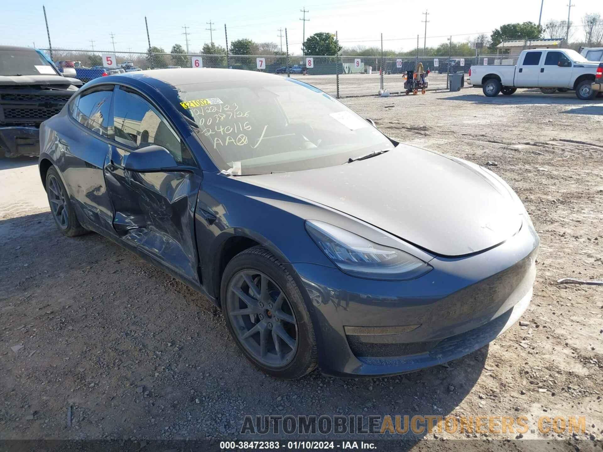 5YJ3E1EB1NF240116 TESLA MODEL 3 2022