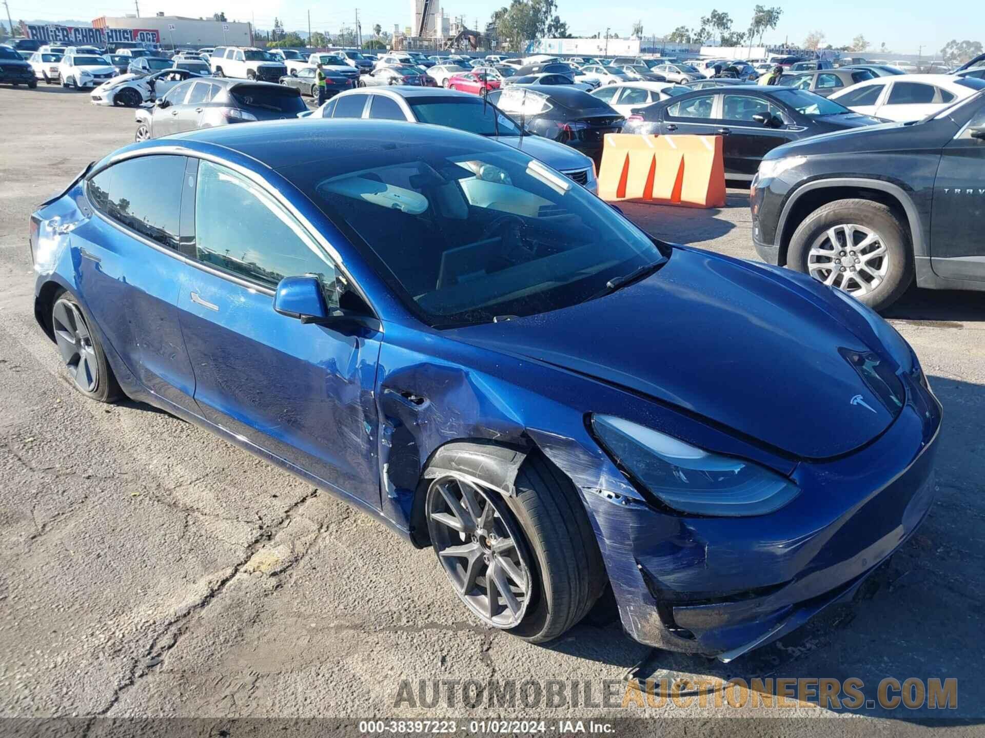 5YJ3E1EB1NF249320 TESLA MODEL 3 2022