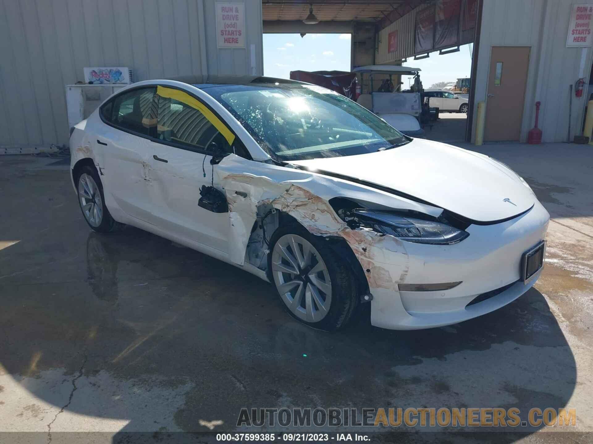 5YJ3E1EB1NF258647 TESLA MODEL 3 2022