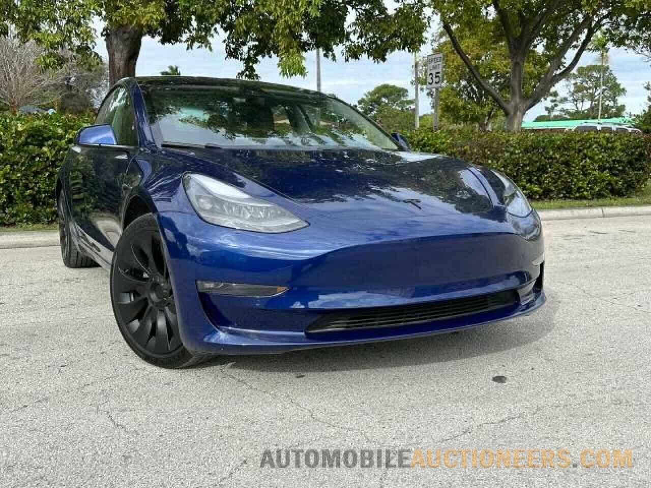 5YJ3E1EB1NF287081 TESLA MODEL 3 2022