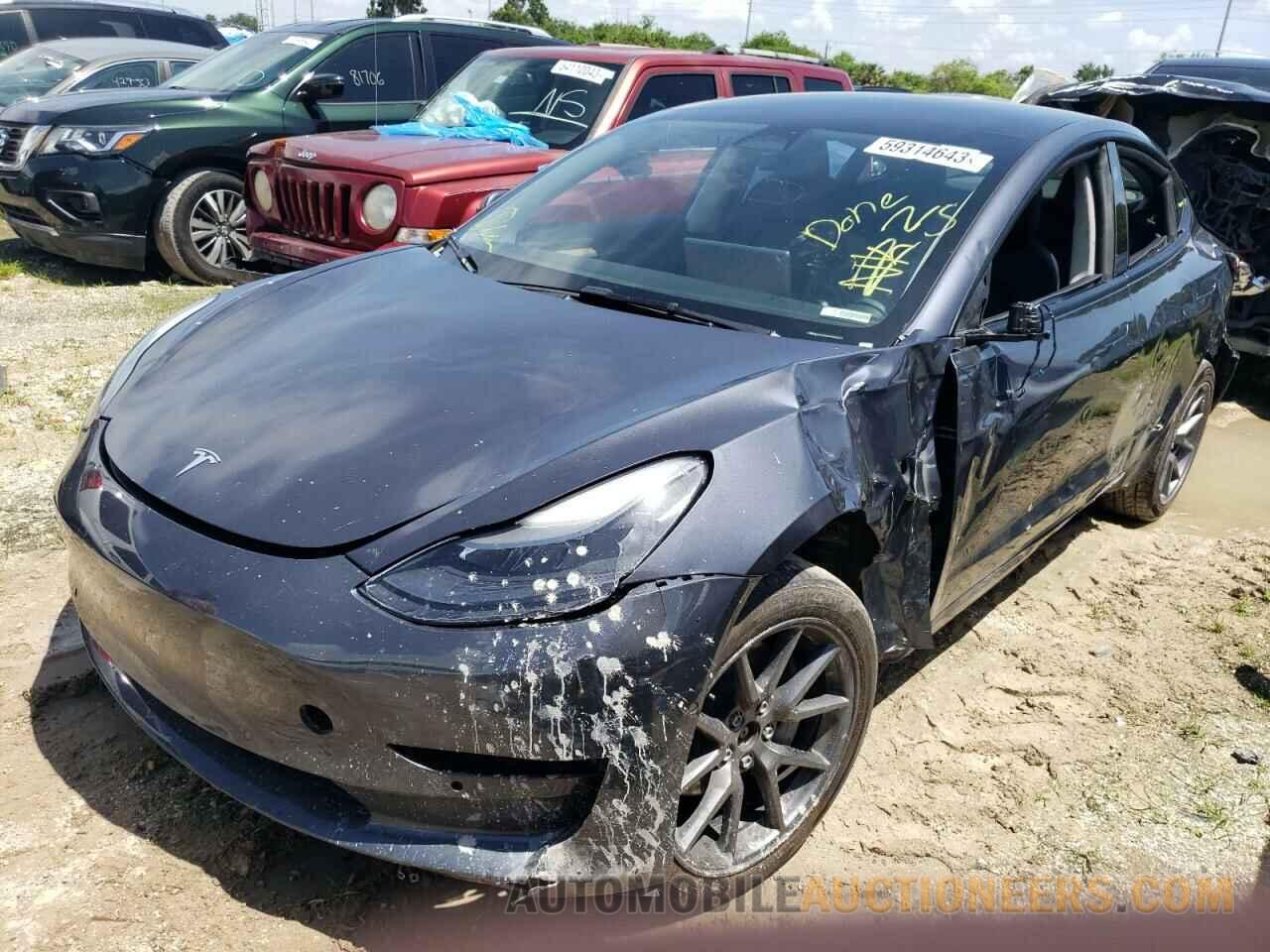 5YJ3E1EB1NF291146 TESLA MODEL 3 2022