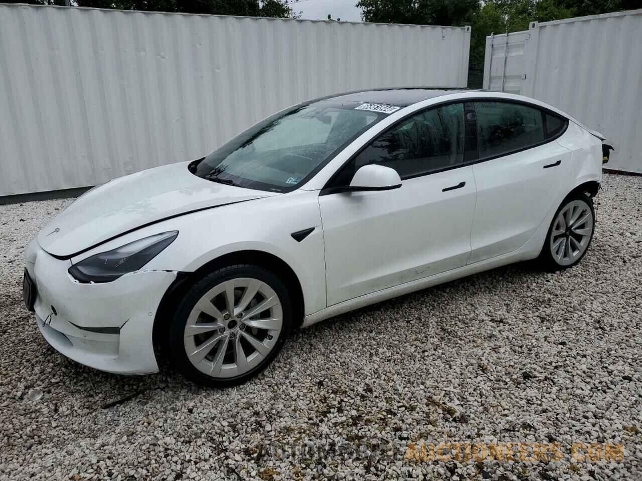 5YJ3E1EB1NF291356 TESLA MODEL 3 2022