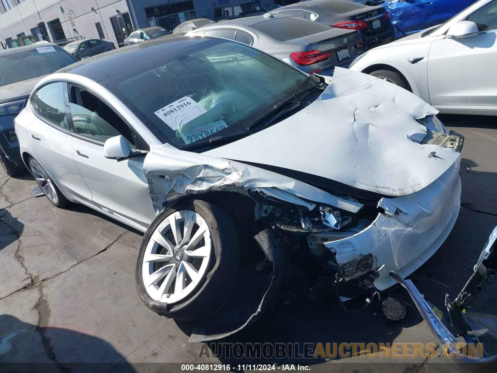 5YJ3E1EB1NF298422 TESLA MODEL 3 2022