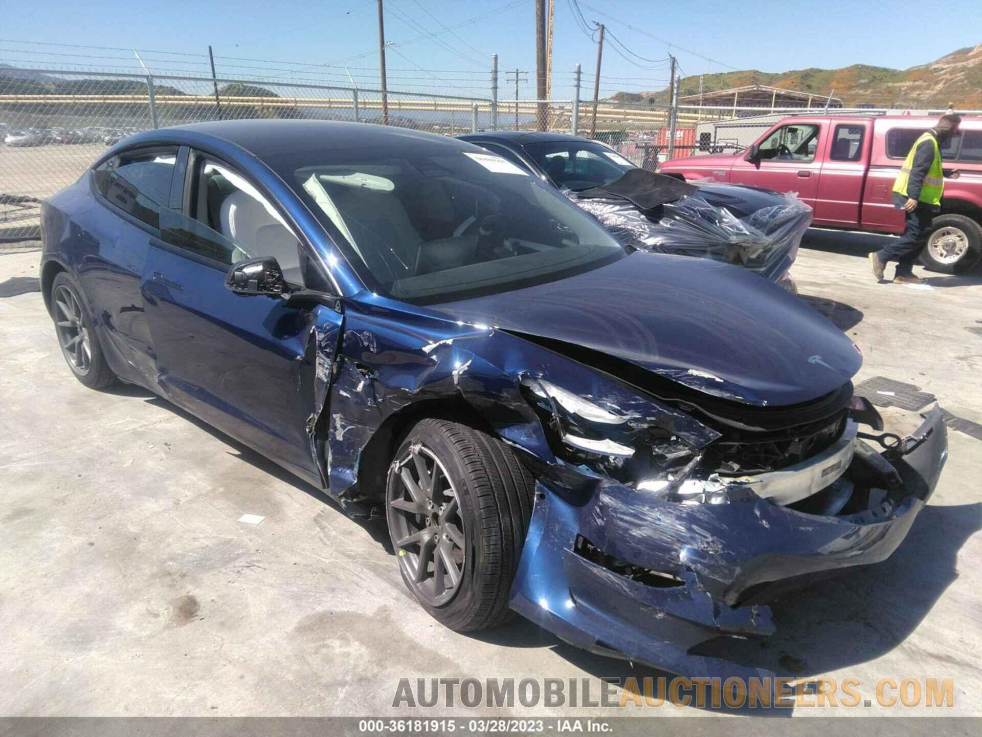 5YJ3E1EB1NF347568 TESLA MODEL 3 2022