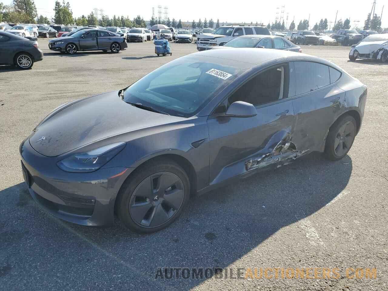 5YJ3E1EB1NF357596 TESLA MODEL 3 2022