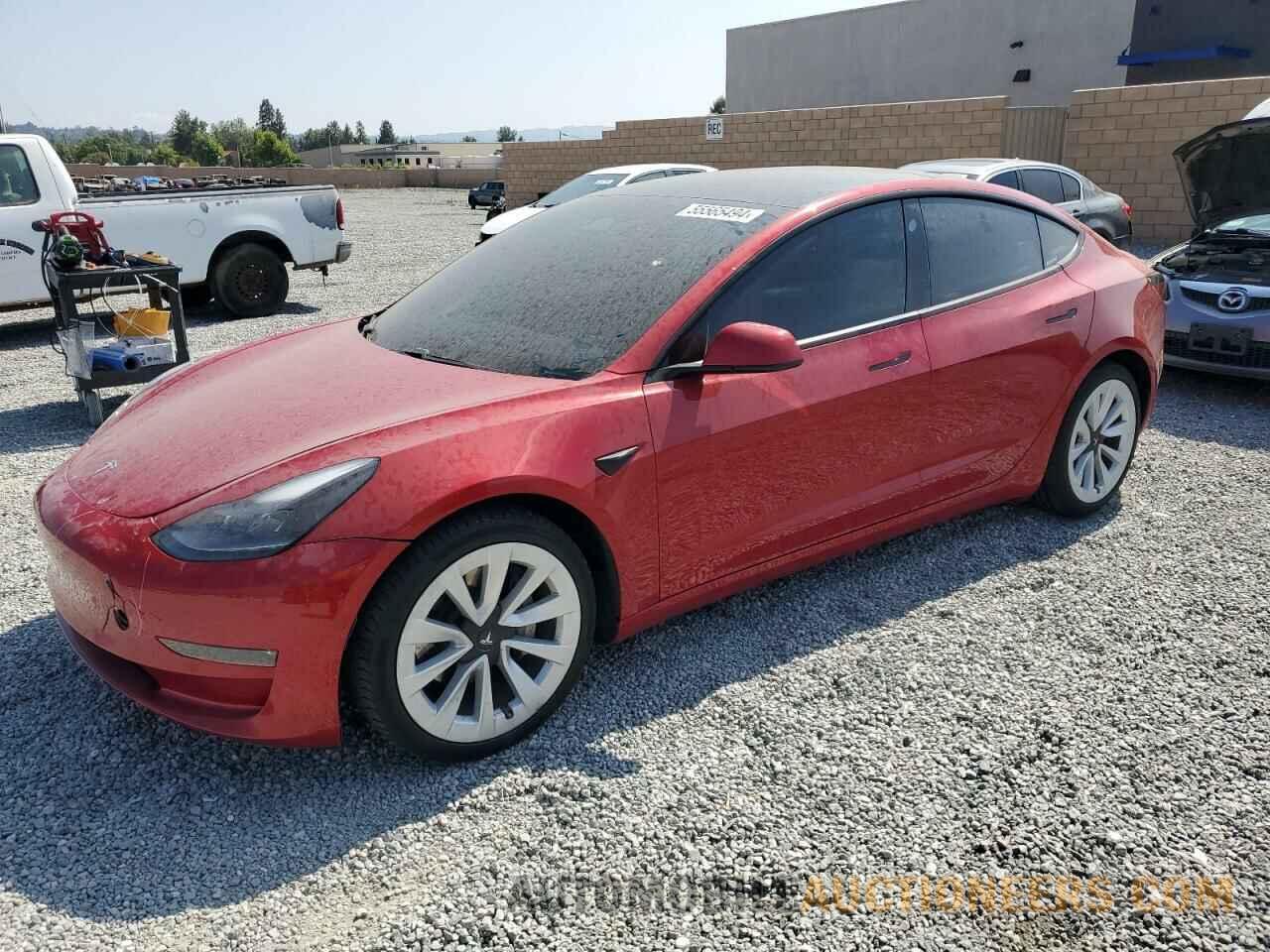 5YJ3E1EB2MF005884 TESLA MODEL 3 2021