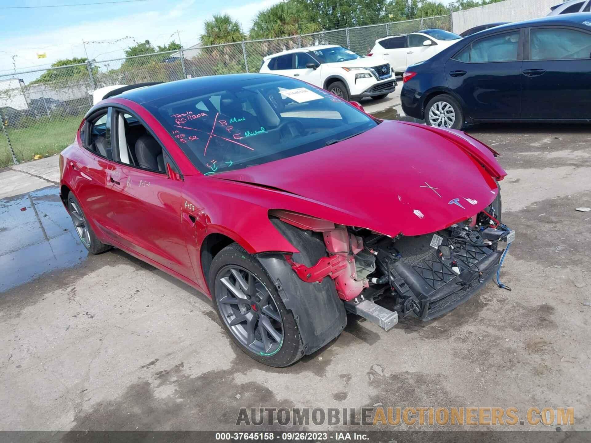 5YJ3E1EB2MF035547 TESLA MODEL 3 2021