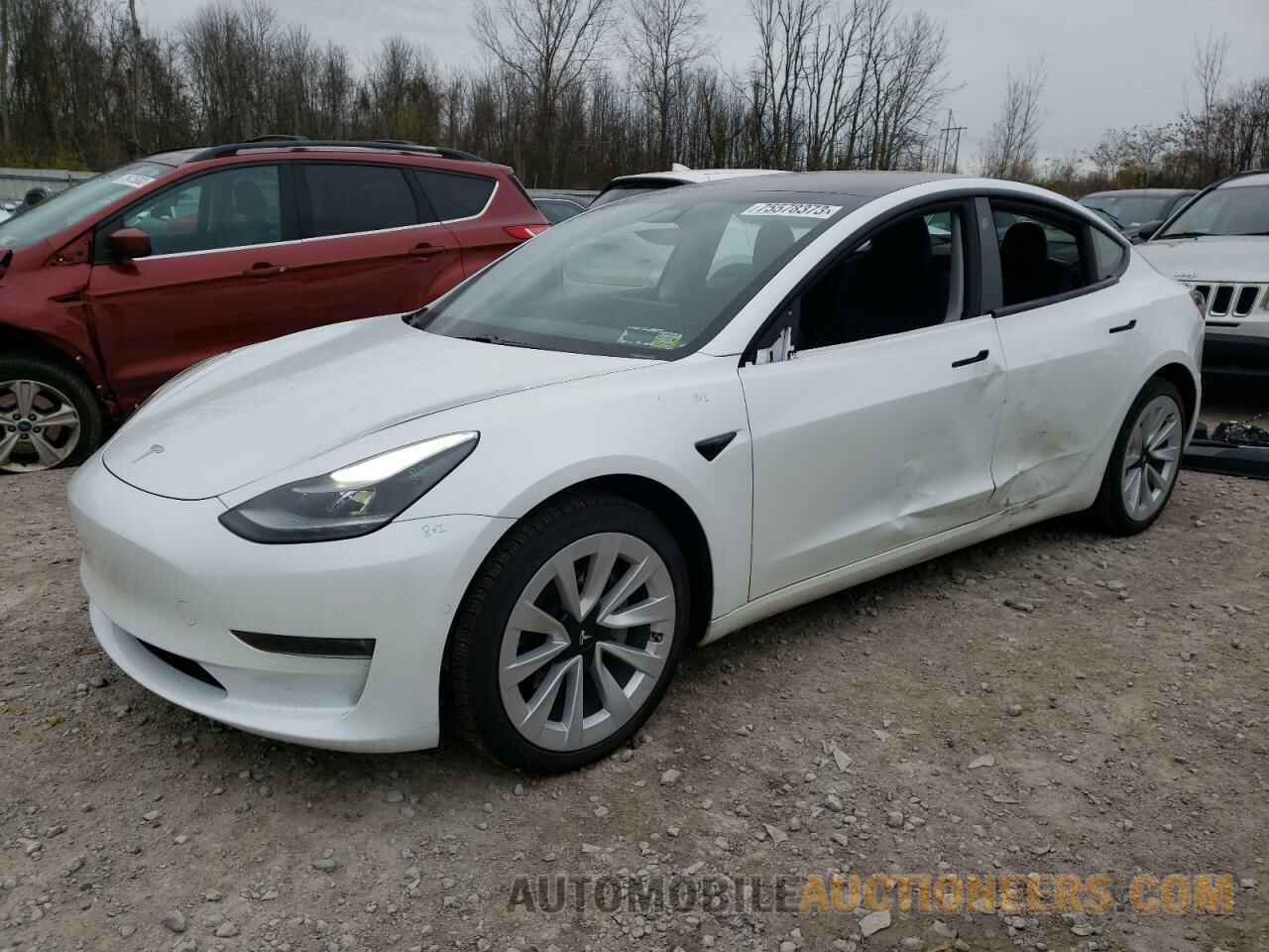 5YJ3E1EB2MF983687 TESLA MODEL 3 2021