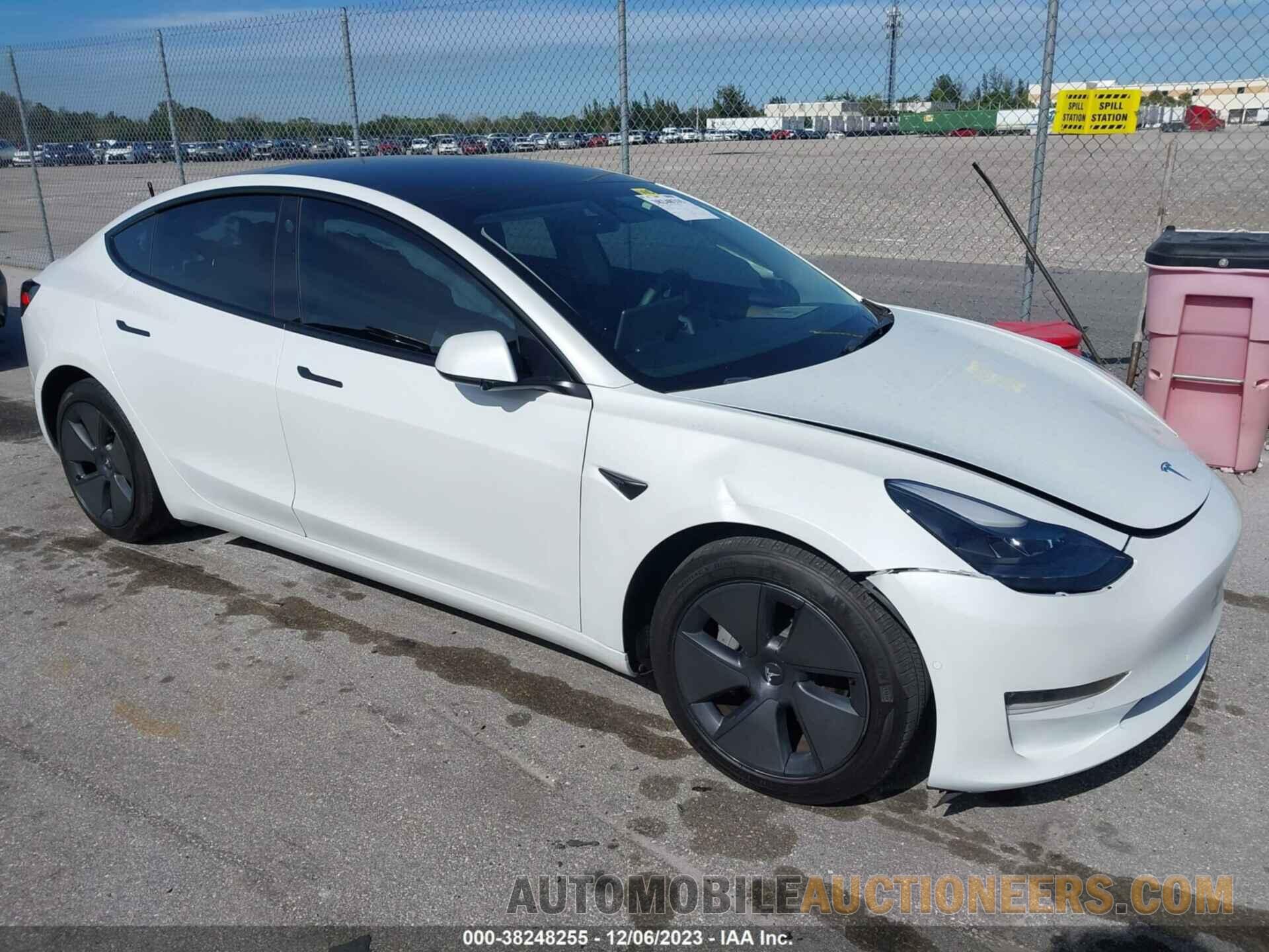 5YJ3E1EB2NF103394 TESLA MODEL 3 2022