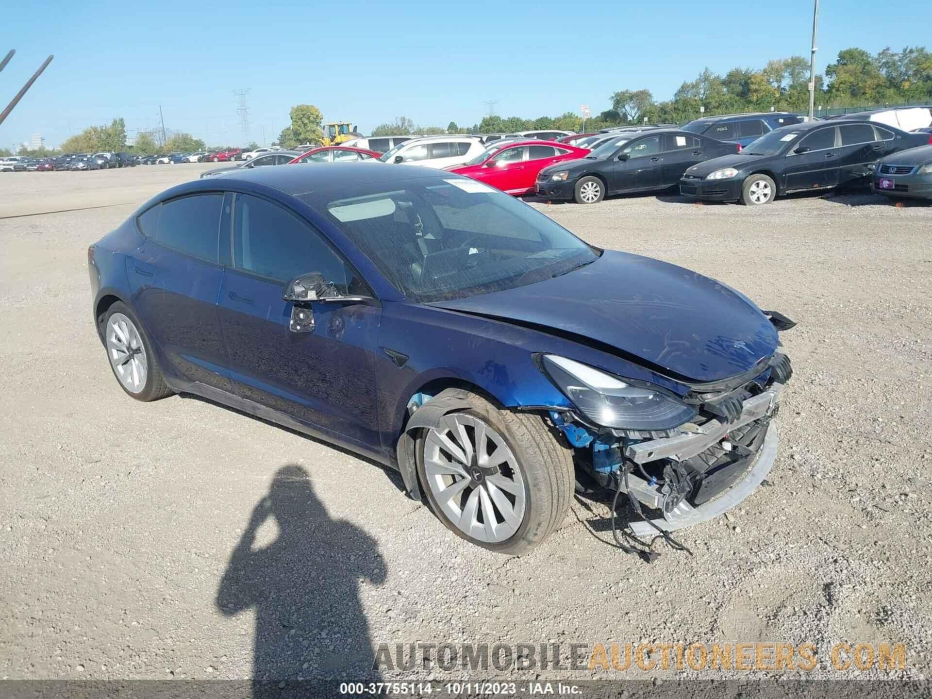 5YJ3E1EB2NF114685 TESLA MODEL 3 2022