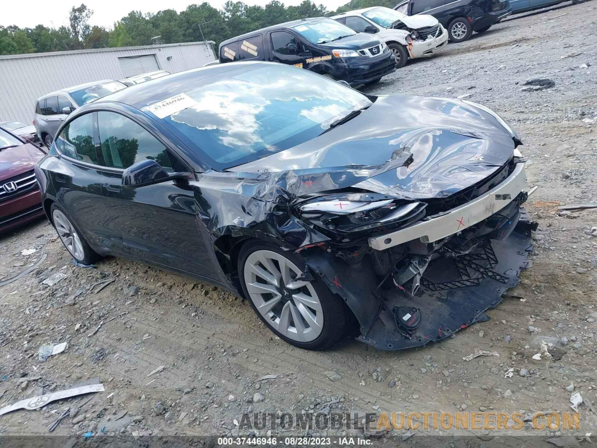 5YJ3E1EB2NF181562 TESLA MODEL 3 2022