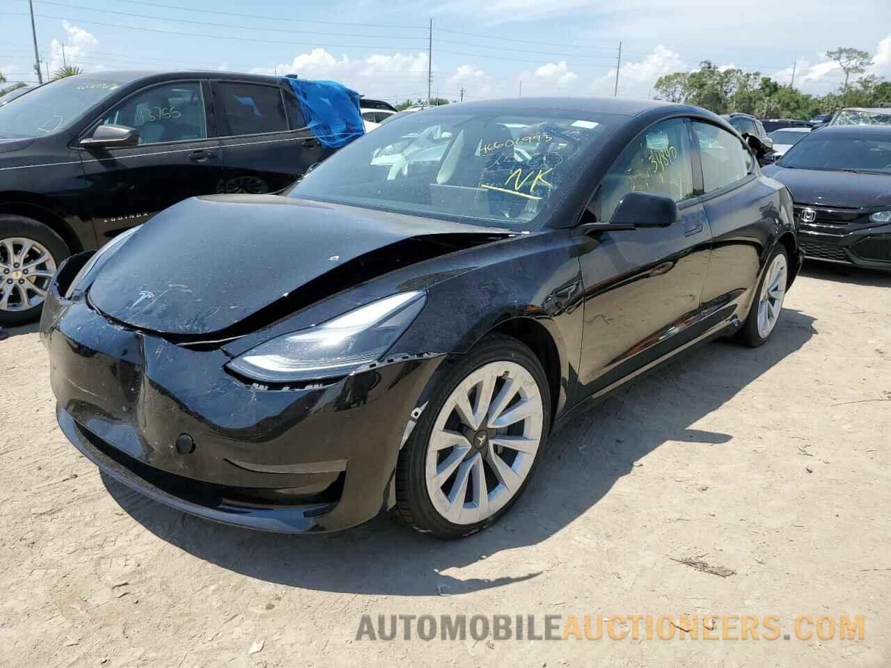 5YJ3E1EB2NF187460 TESLA MODEL 3 2022