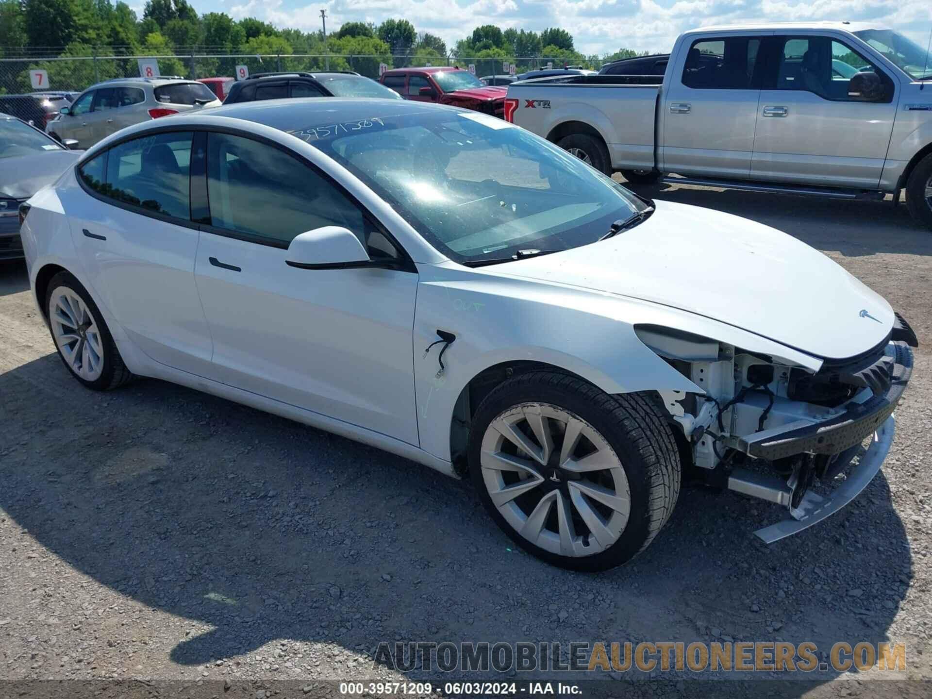 5YJ3E1EB2NF187507 TESLA MODEL 3 2022