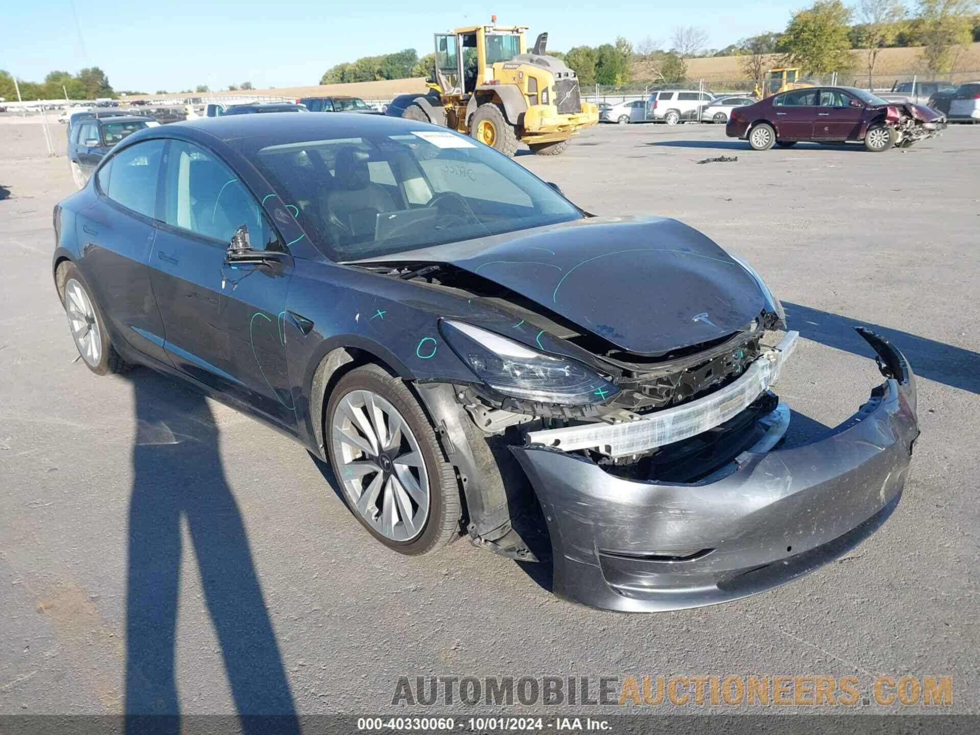 5YJ3E1EB2NF191573 TESLA MODEL 3 2022