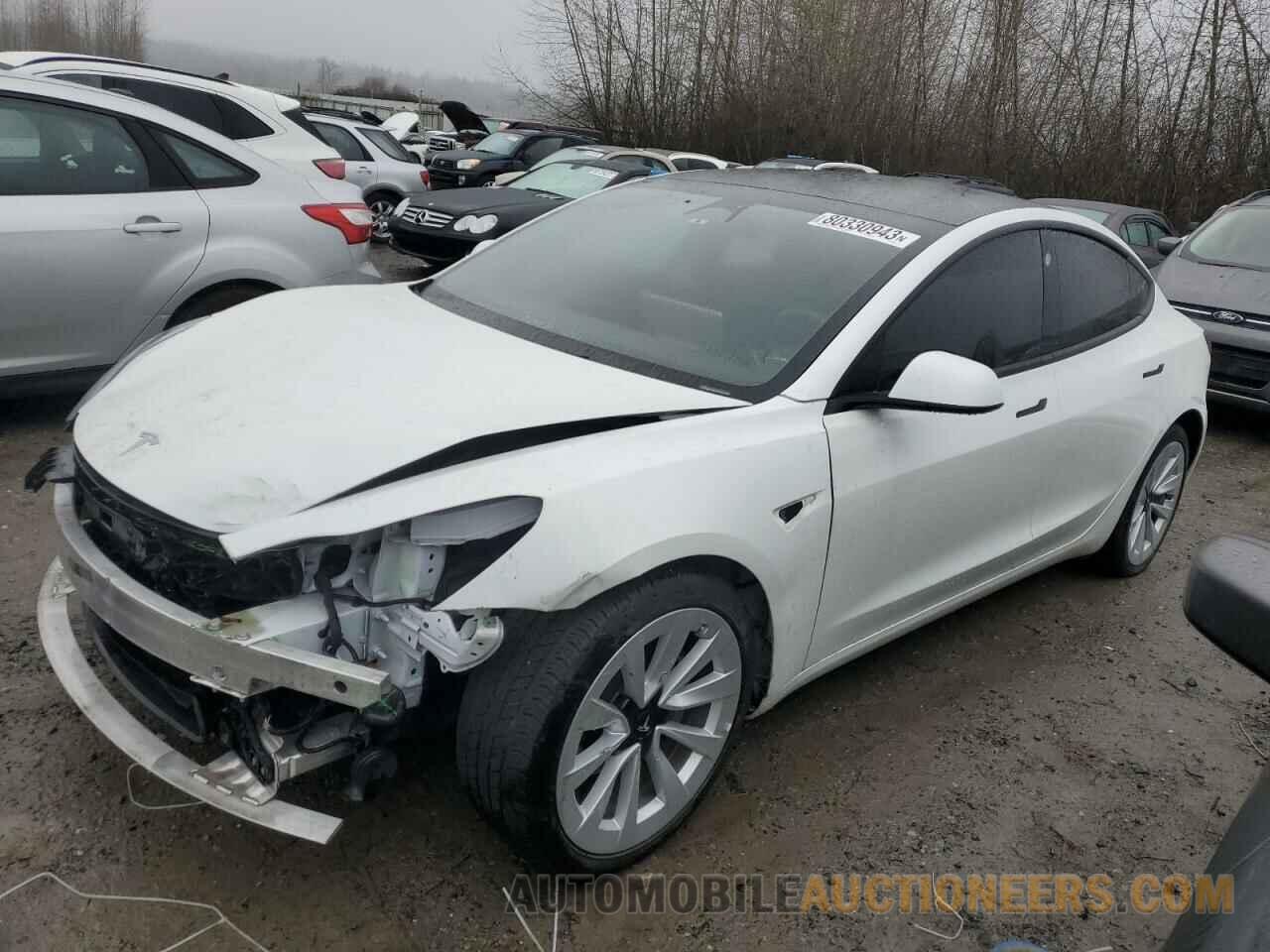 5YJ3E1EB2NF203303 TESLA MODEL 3 2022