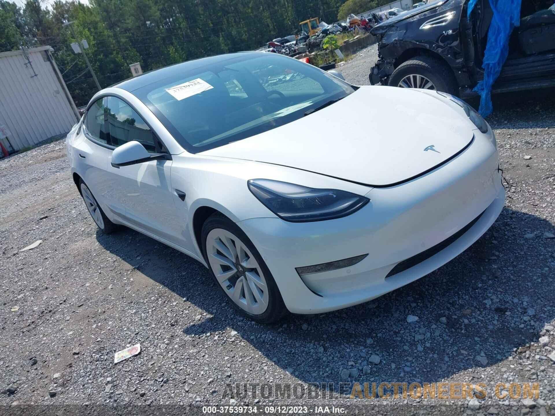 5YJ3E1EB2NF205407 TESLA MODEL 3 2022