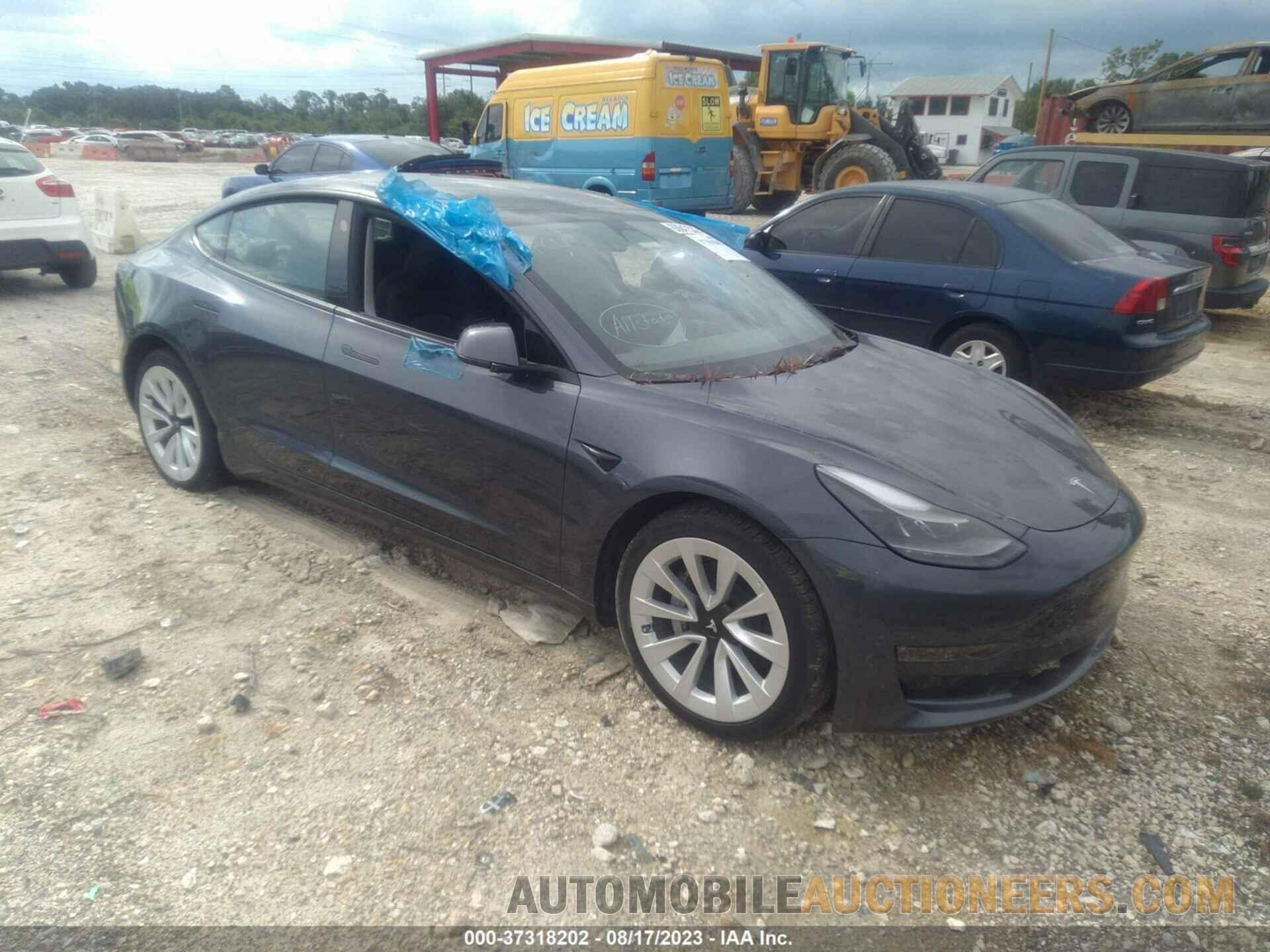 5YJ3E1EB2NF246586 TESLA MODEL 3 2022